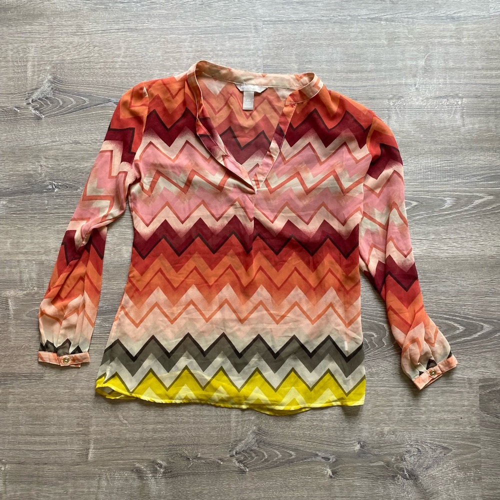 Banana Republic sheer blouse